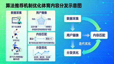 算法推荐机制如何优化体育内容分发的示意图